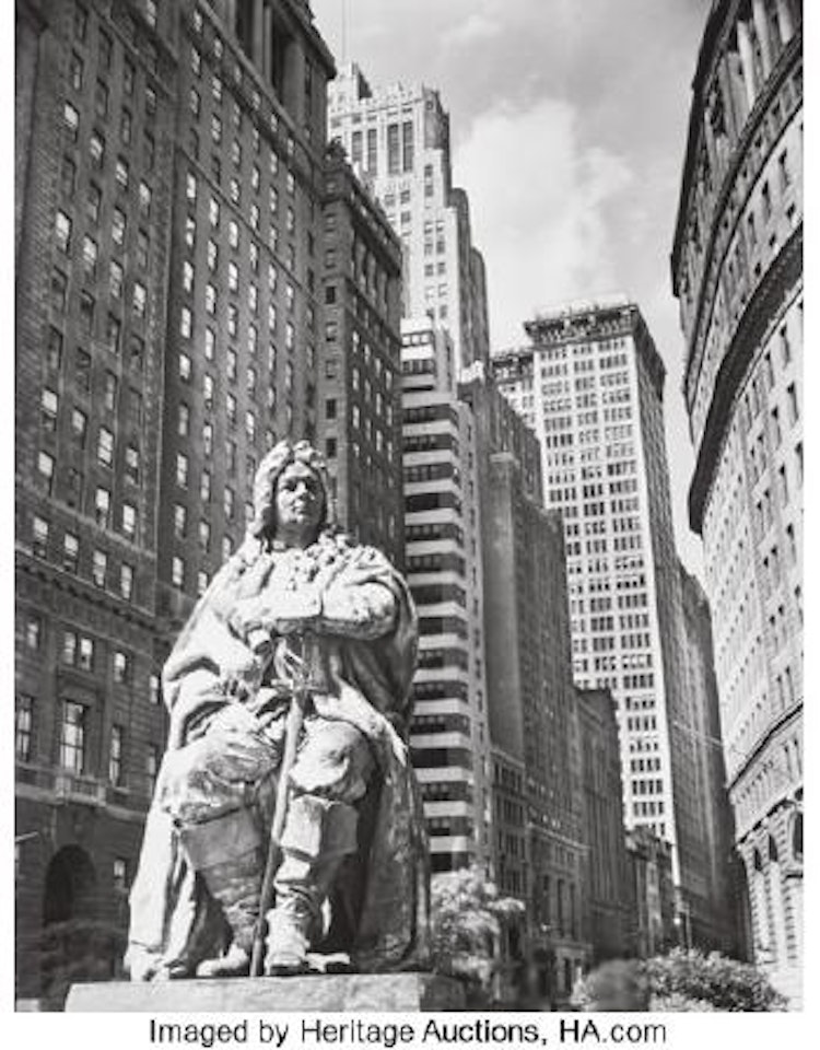 Depeyster Statue, Bowling Green, July 23, 1936 ,
1936 by Berenice Abbott
