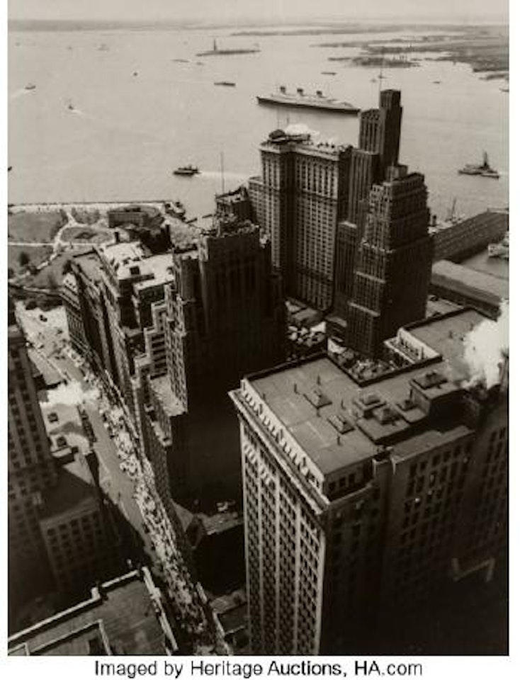 Broadway to the Battery, May 4, 1938 ,
1938 by Berenice Abbott