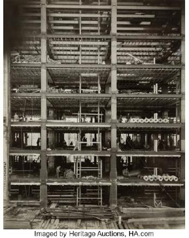 Rockefeller Center Going Up ,
1932 by Berenice Abbott