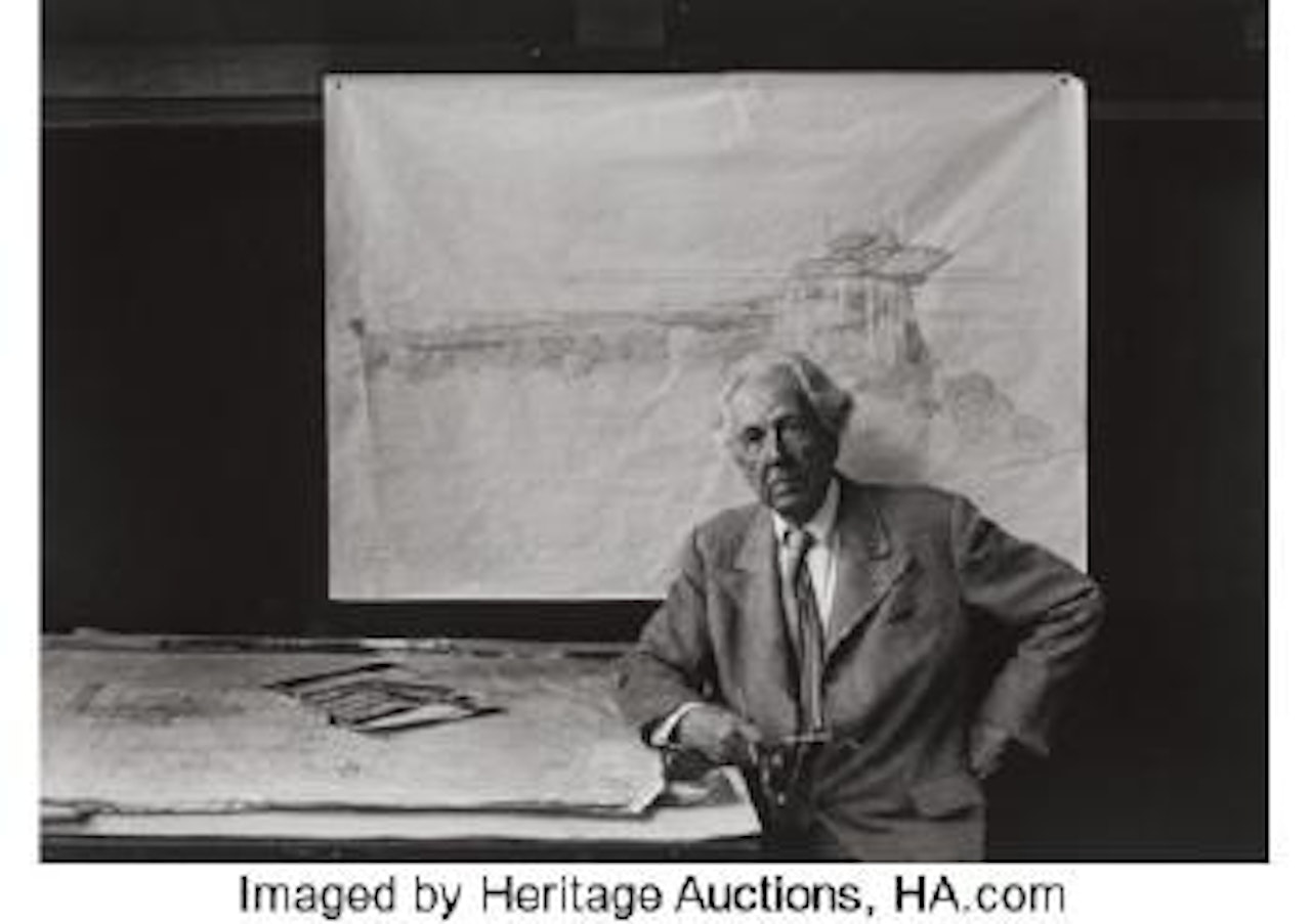 Frank Lloyd Wright, Taliesin East, Wisconsin by Arnold Newman