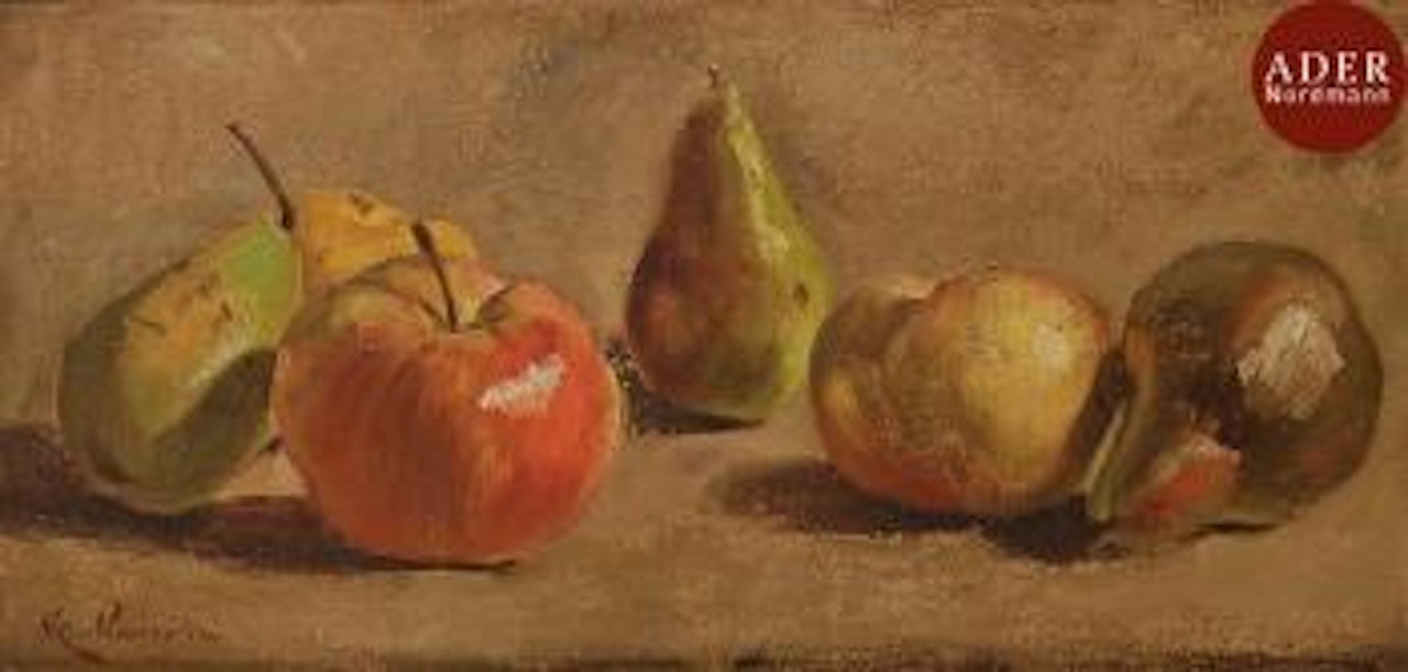 Nature morte aux pommes et poires by Armand Guillaumin