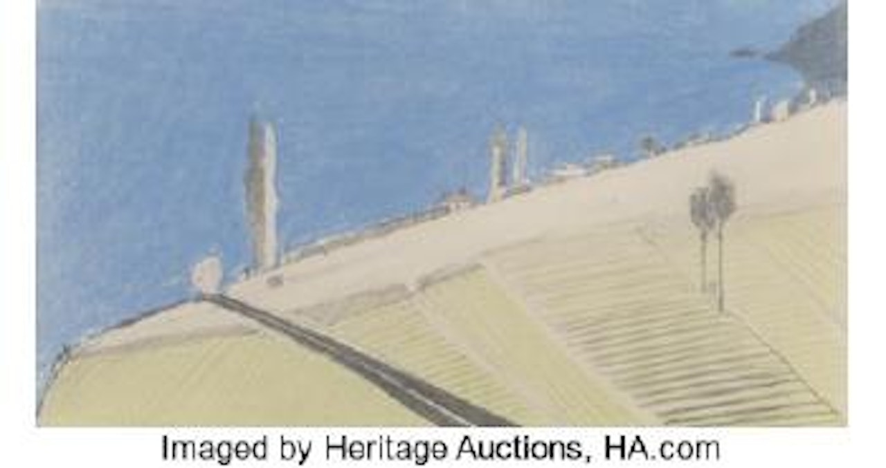 Untitled - Landscape by Wayne Thiebaud
