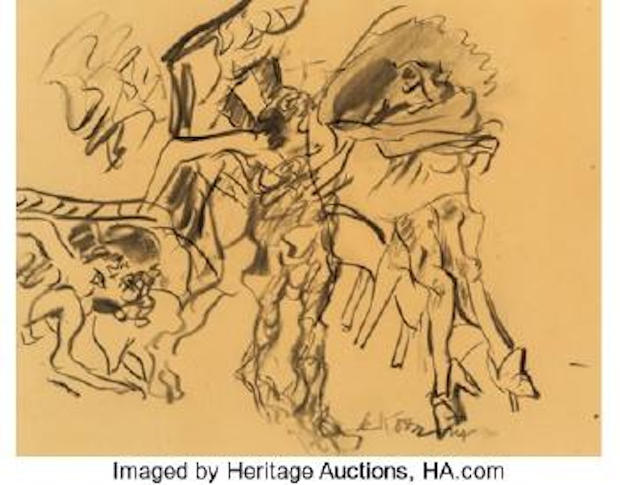 Untitled (Figures in a Landscape) by Willem de Kooning