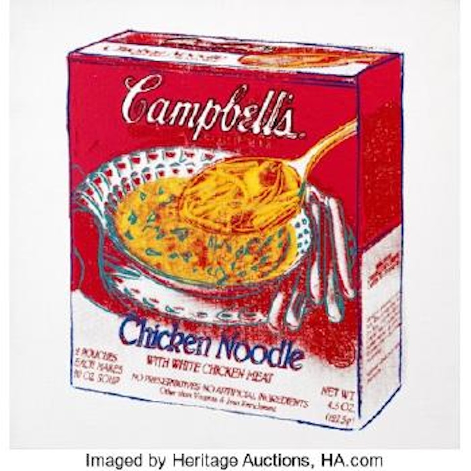 Campbell's Soup Box (Chicken Noodle) by Andy Warhol