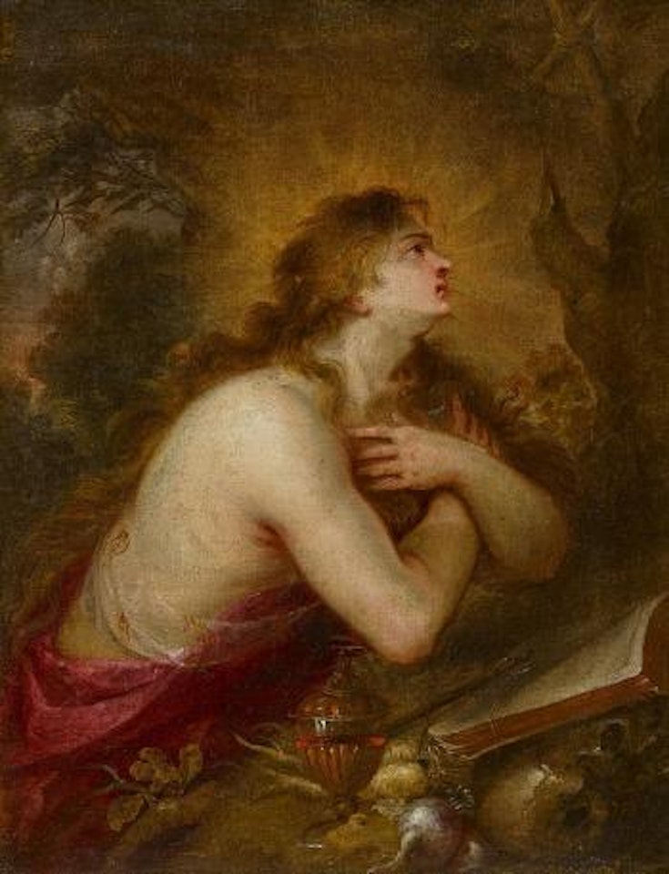 Atoning Magdalene by Flemish School