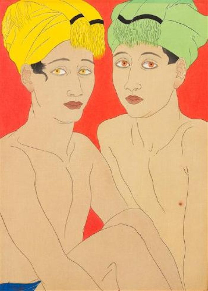 Les enfants aux yeux jaunes, Ohlol, Est Carolines by Paul Jacoulet