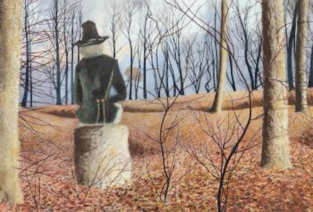 The Poet in the Forest, Seen from the Back by Léon Spilliaert