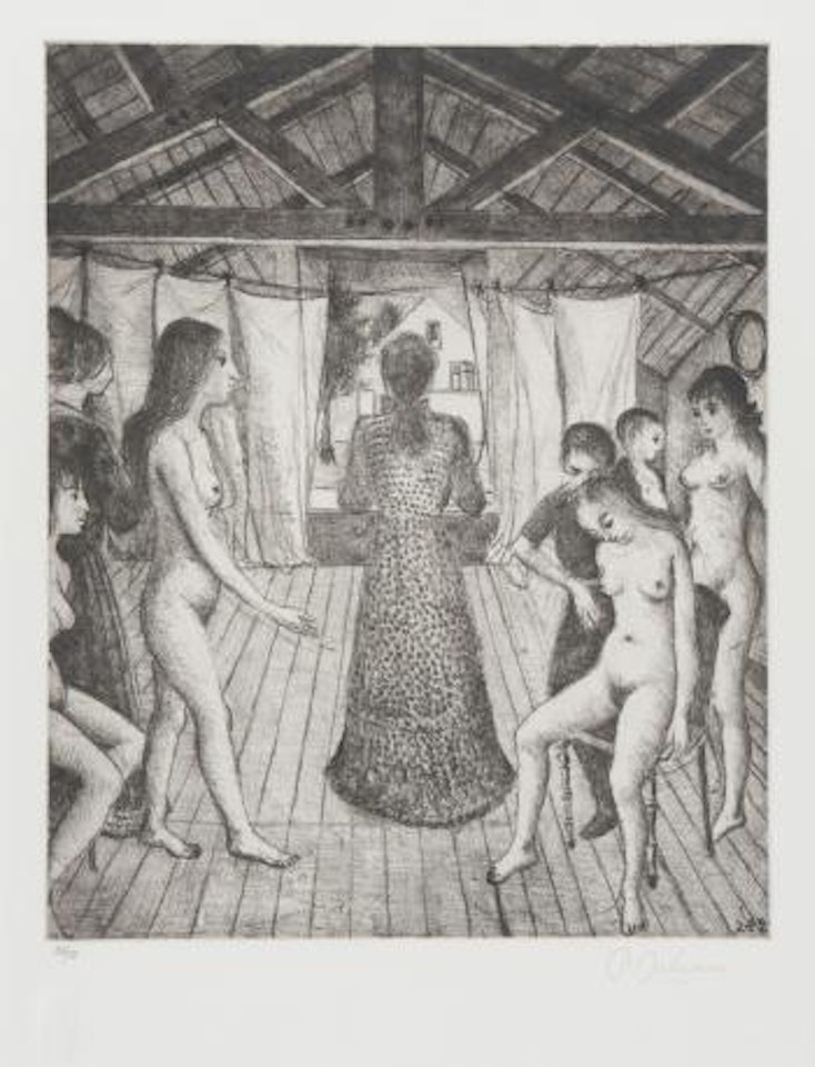 Le grenier - The Granary by Paul Delvaux