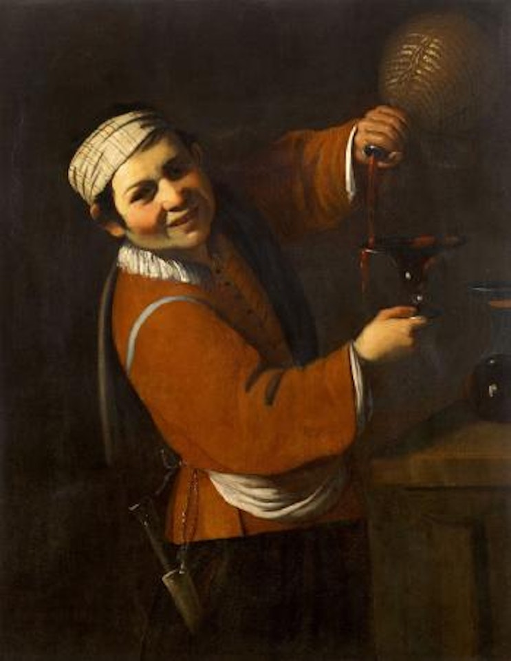 The drinker (Allegory of taste) , by Spanish School