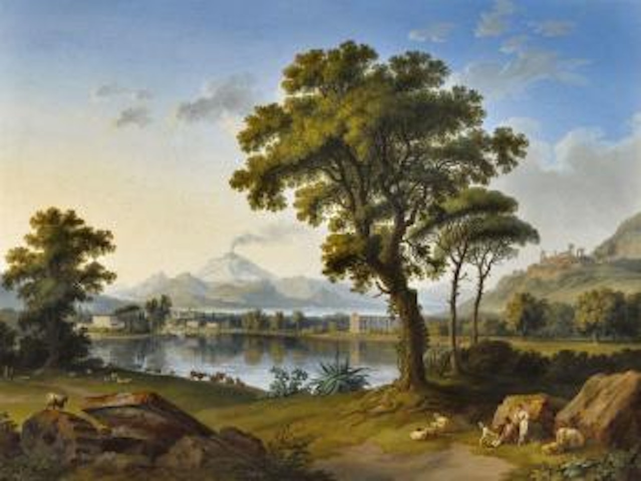 Landscape with Sicilian temples by Jacob Philipp Hackert