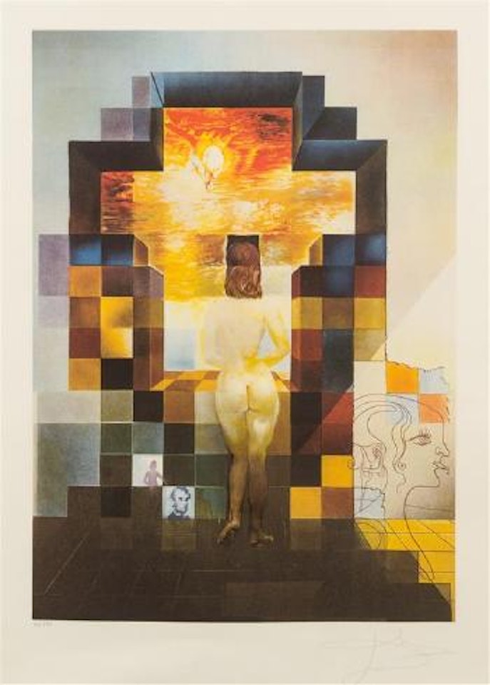 Lincoln in Dalivision ,
1977 by Salvador Dali