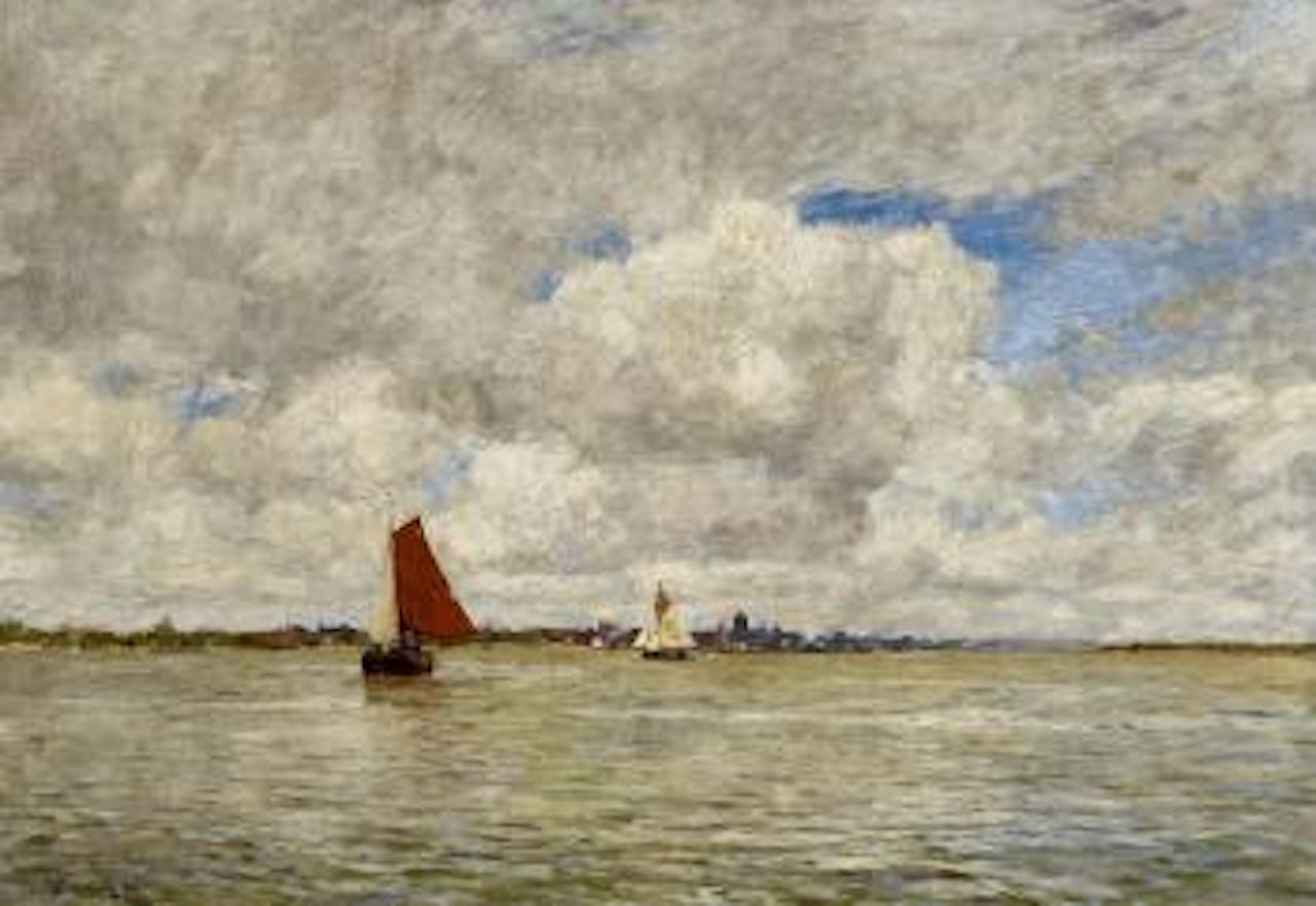Dutch coastal landscape by Max Clarenbach