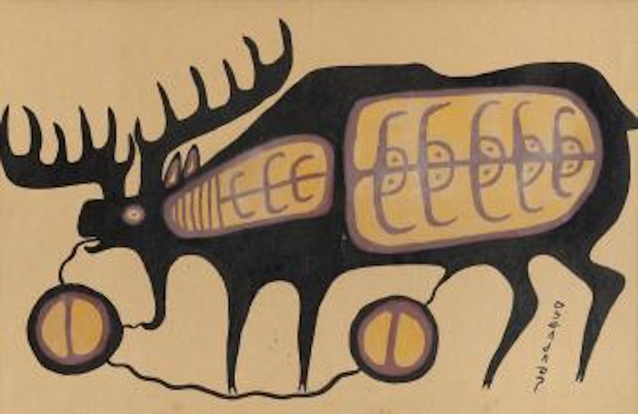 Moose by Norval Morrisseau