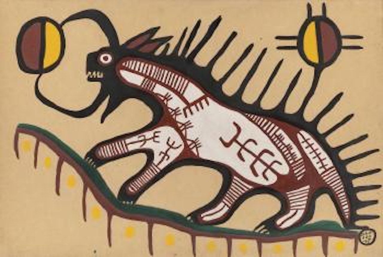 The Mishipashoo (Water Spirit) by Norval Morrisseau