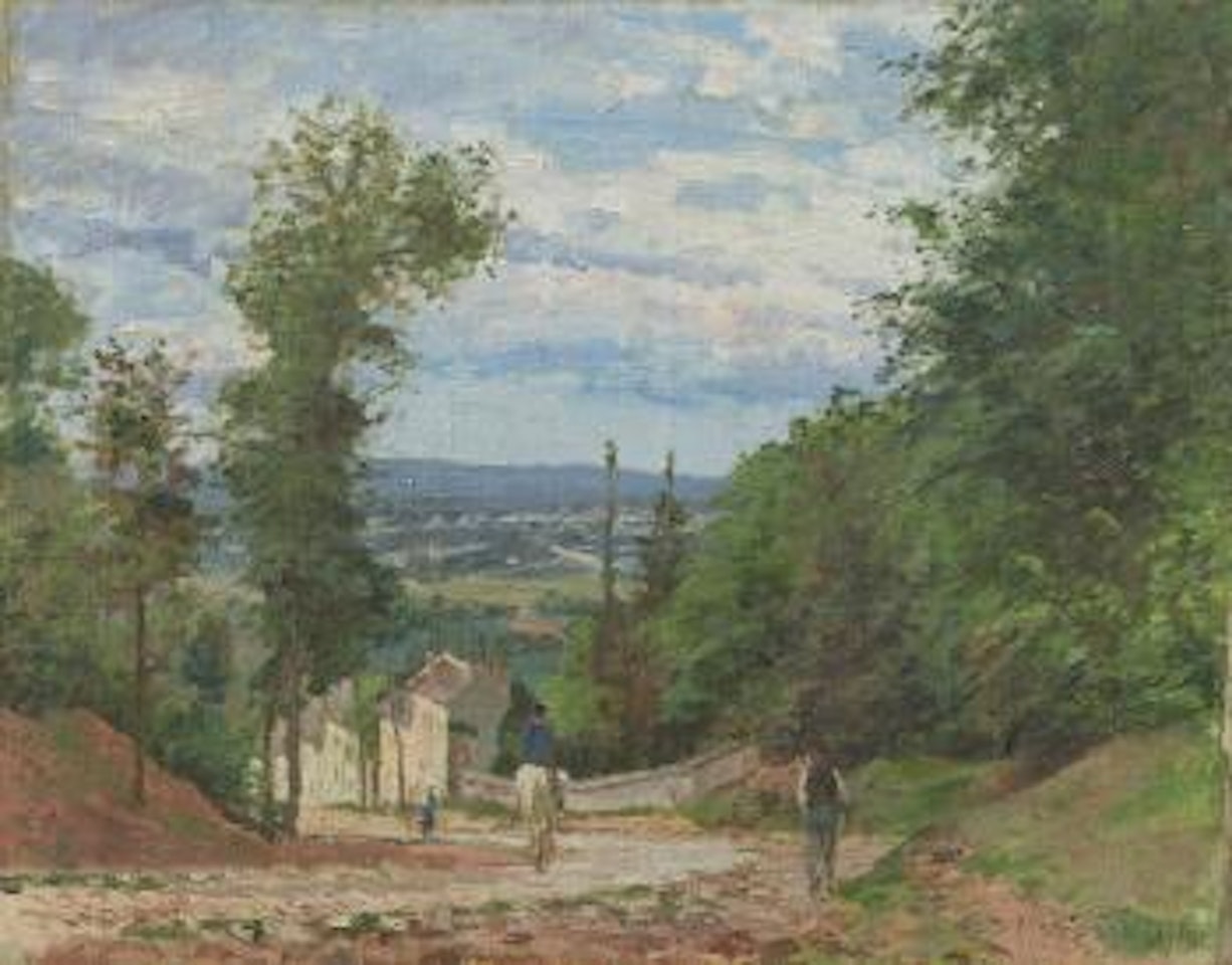 La Route De Marly, Louveciennes by Camille Pissarro