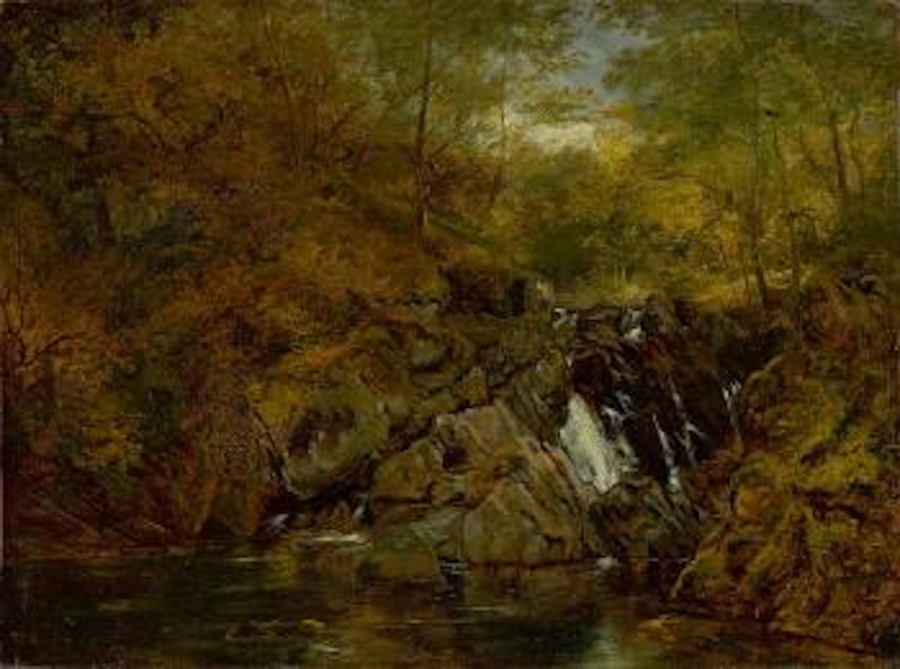 Gebirgsbach by Christian Friedrich Gille