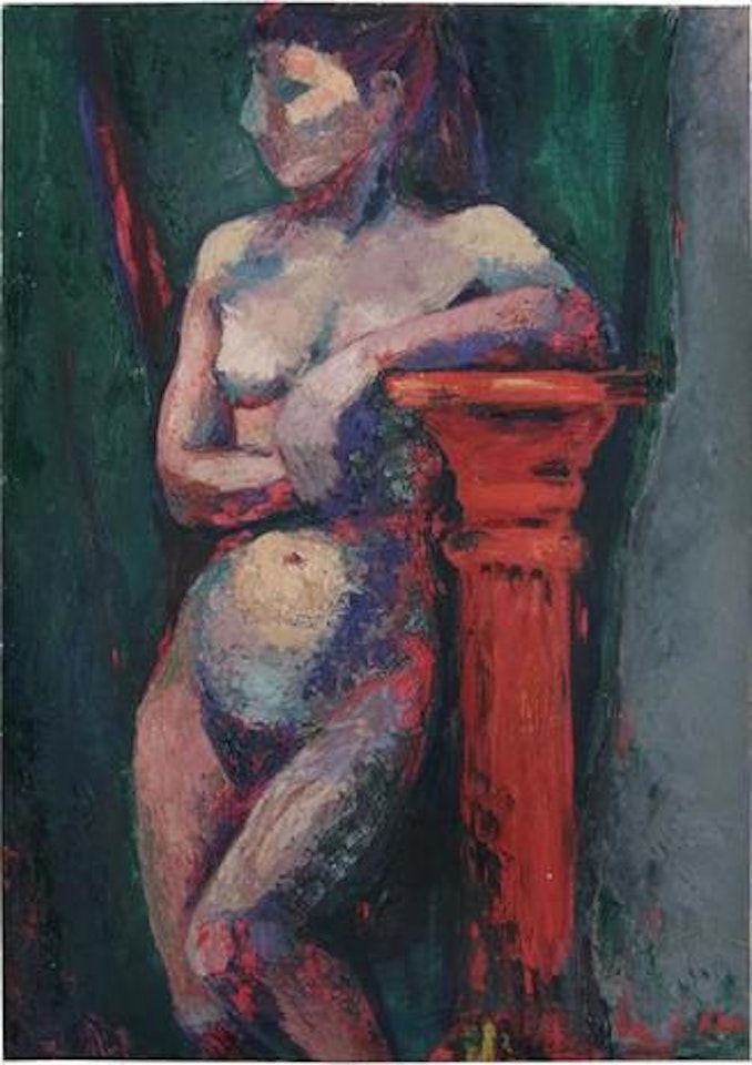 Femme à la colonne / Lady leaning on the column by Seund Ja Rhee