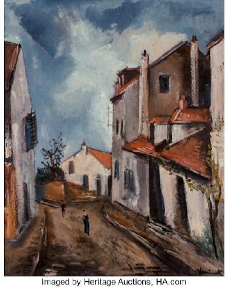 Rue de village ,
Circa
1920
-
1922 by Maurice de Vlaminck