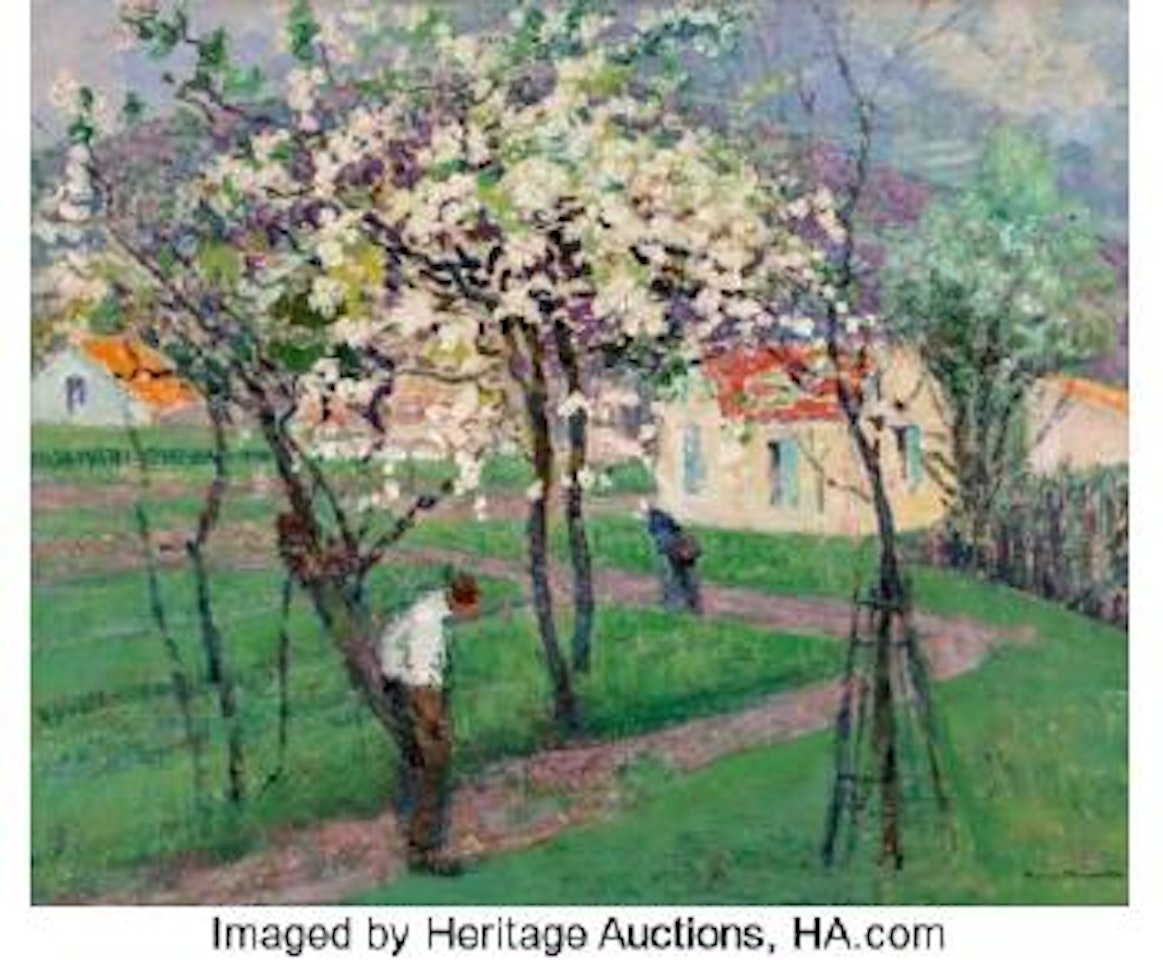 Spring trees by Victor Charreton