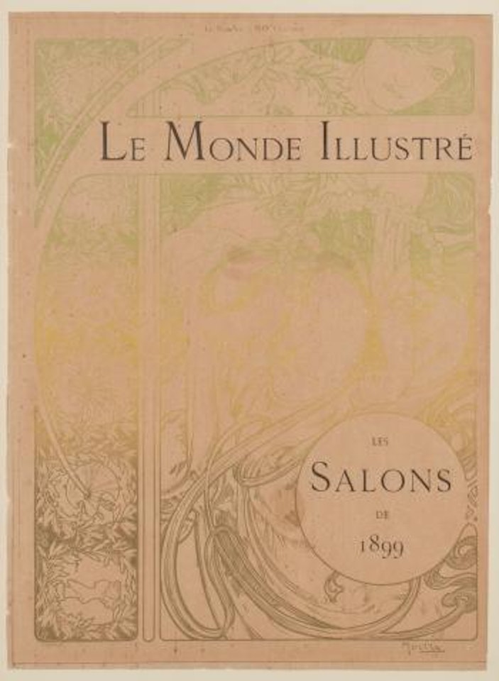 Title of Le Monde Illustré ,
1899 by Alphonse Mucha