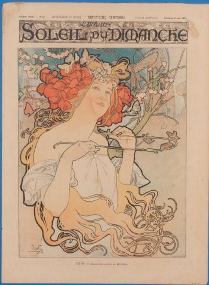 Juin from the Soleil du dimanche magazine ,
1897 by Alphonse Mucha