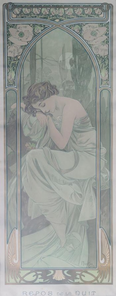 Repos de la Nuit ,
1899 by Alphonse Mucha
