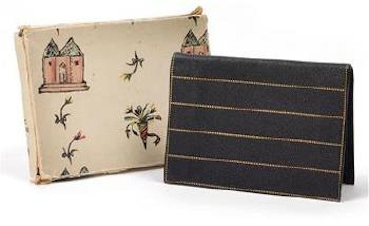 A wallet in original cardboard by Josef Hoffmann