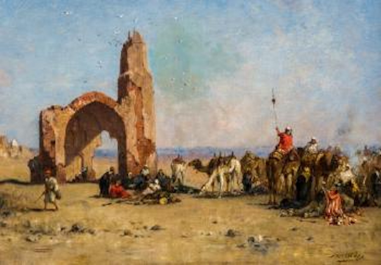 Paysage au Caire by Narcisse Berchere