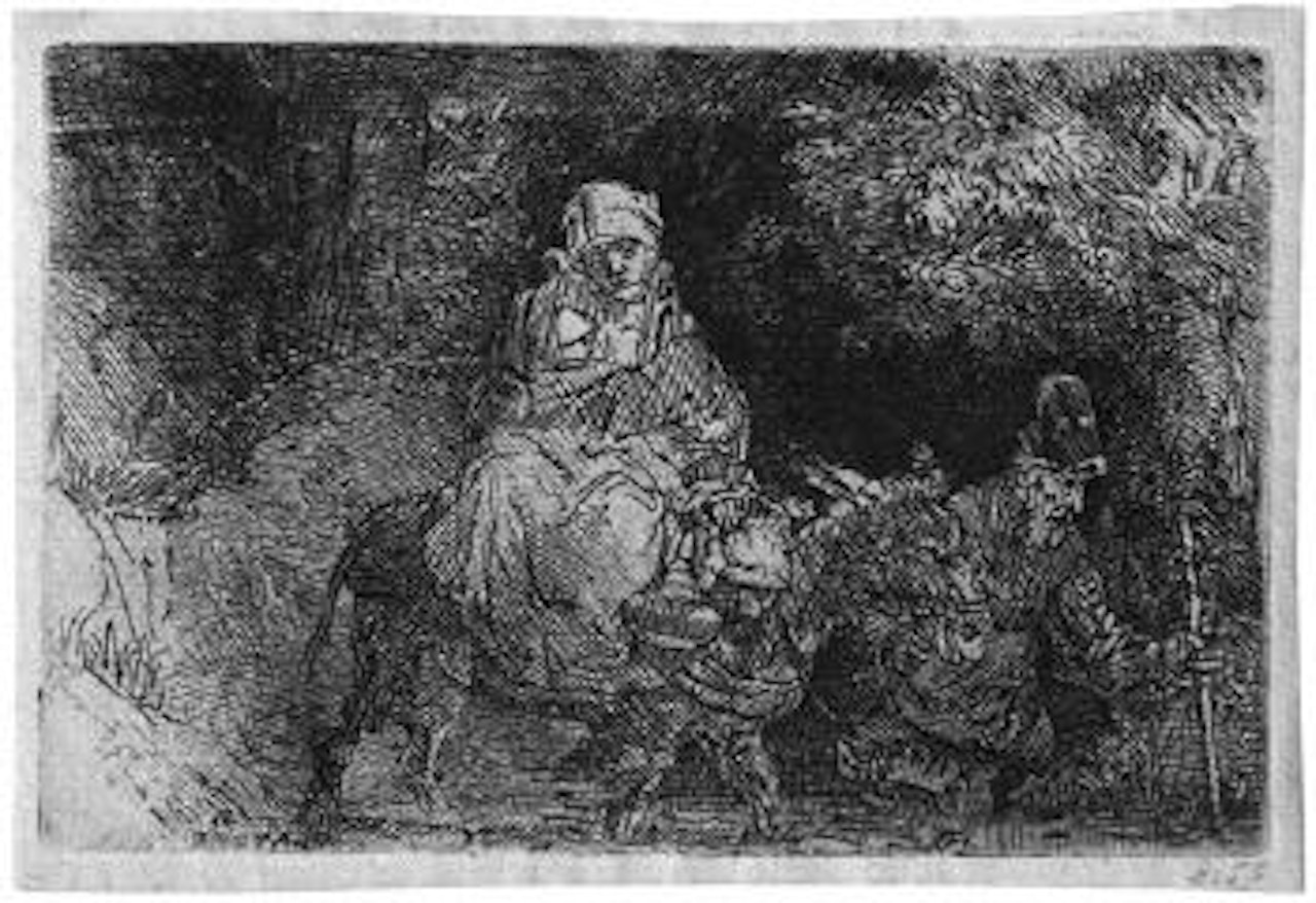 Die Flucht nach Ägypten: Übergang über einen Bach ,
1654 by Attributed to Rembrandt Harmensz van Rijn