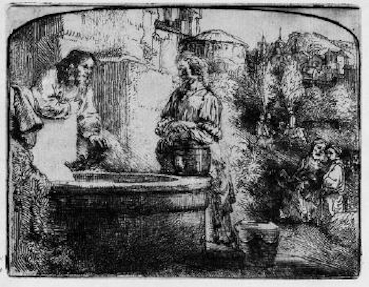 Christus und die Samariterin ,
1657 by Attributed to Rembrandt Harmensz van Rijn