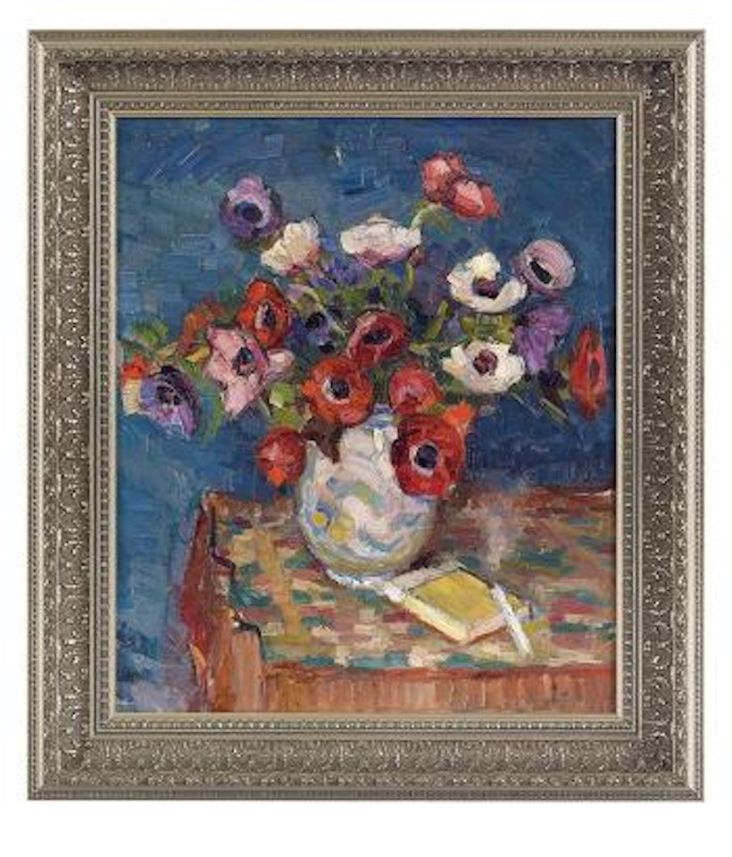 Still Life of Poppies in a Vase by Georgij Aleksandrovic Lapschin