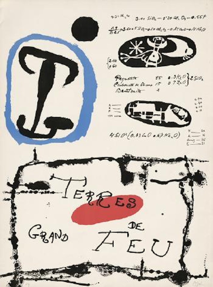 Derrière le miroir (Terres de grand feu) ,
1956 by Joan Miró