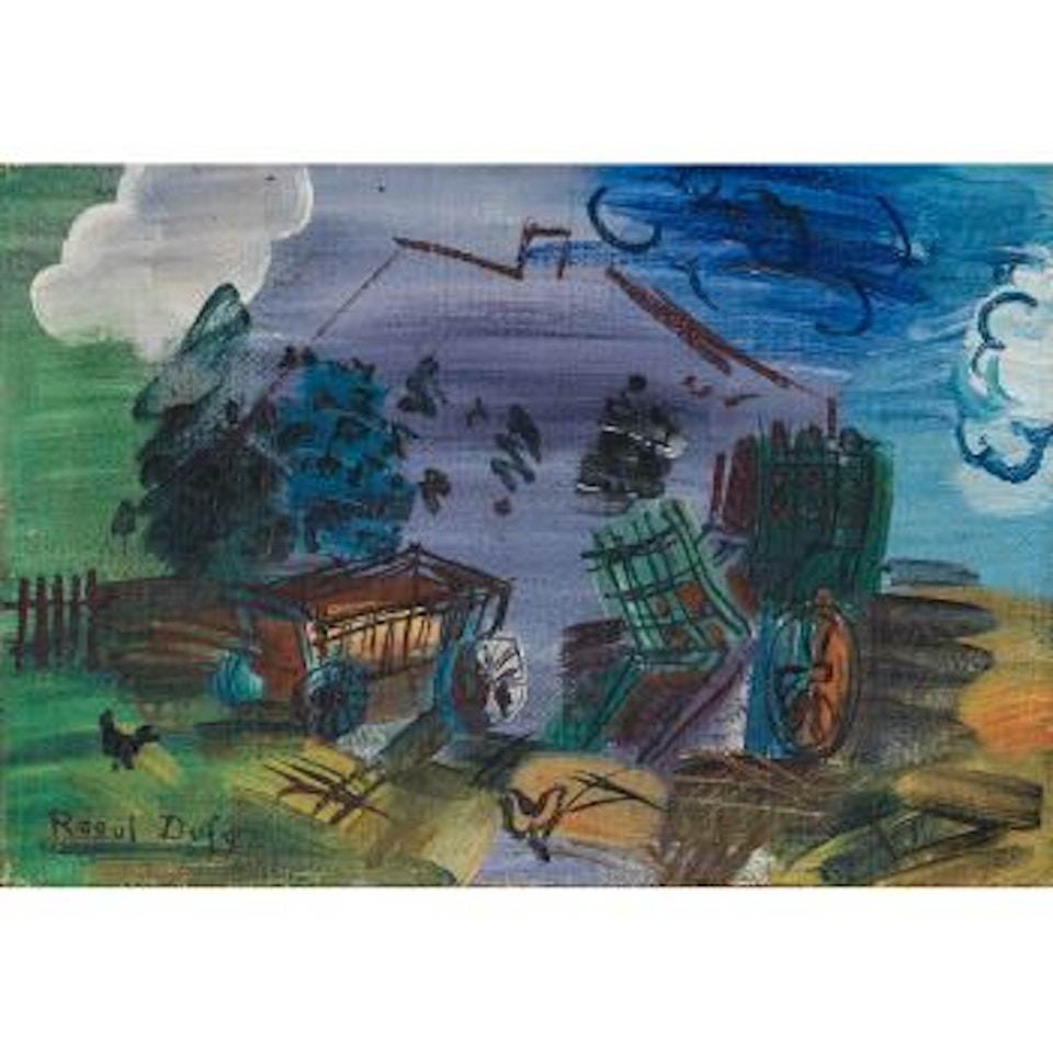 Cour de ferme ,
Circa
1946 by Raoul Dufy
