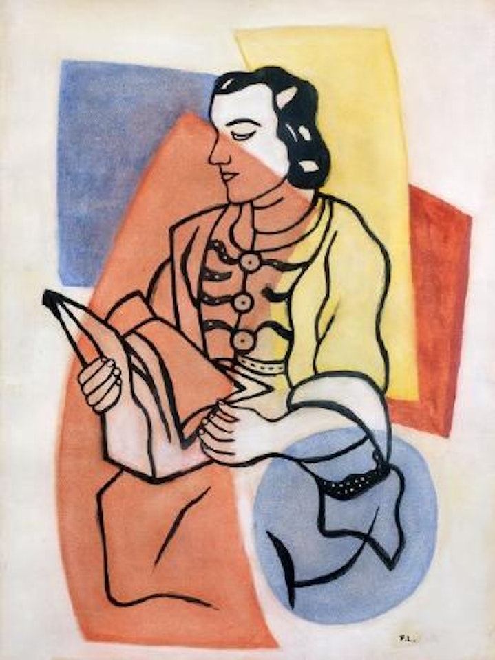 La lecture, portrait de Nadia by Fernand Leger