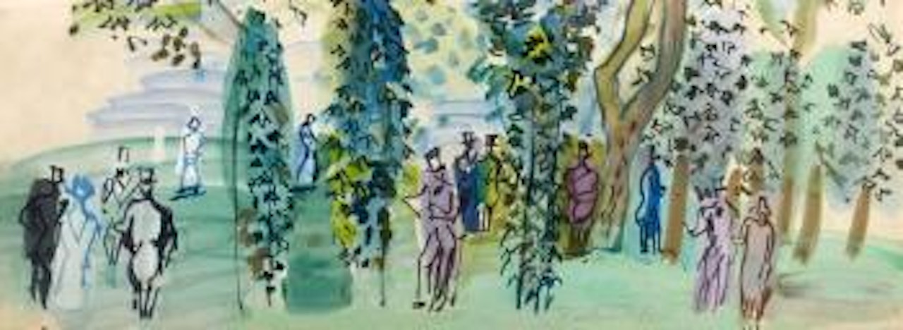 Pesage à Deauville by Raoul Dufy