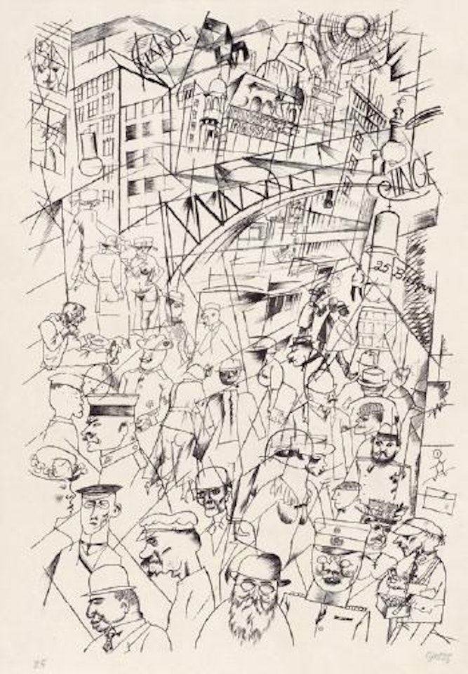 Friedrichstraße by George Grosz