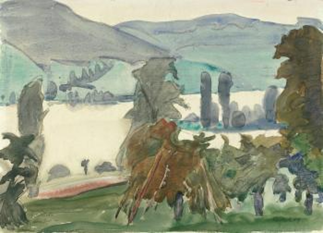 Haus am See by Erich Heckel