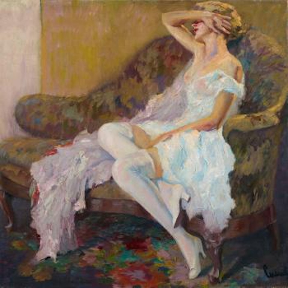 Im Atelier by Edward Cucuel