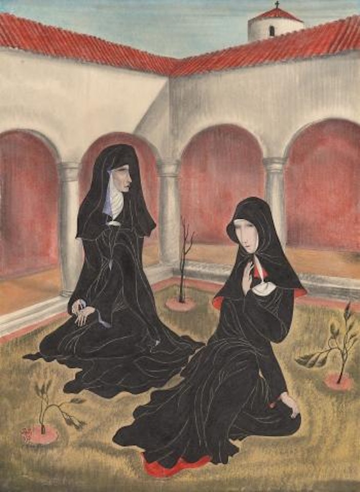 Les deux religieuses by Leonard Tsuguharu Foujita