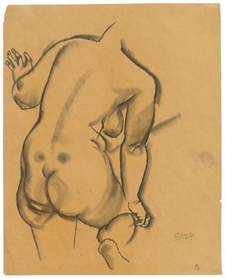 Weiblicher Rückenakt by George Grosz
