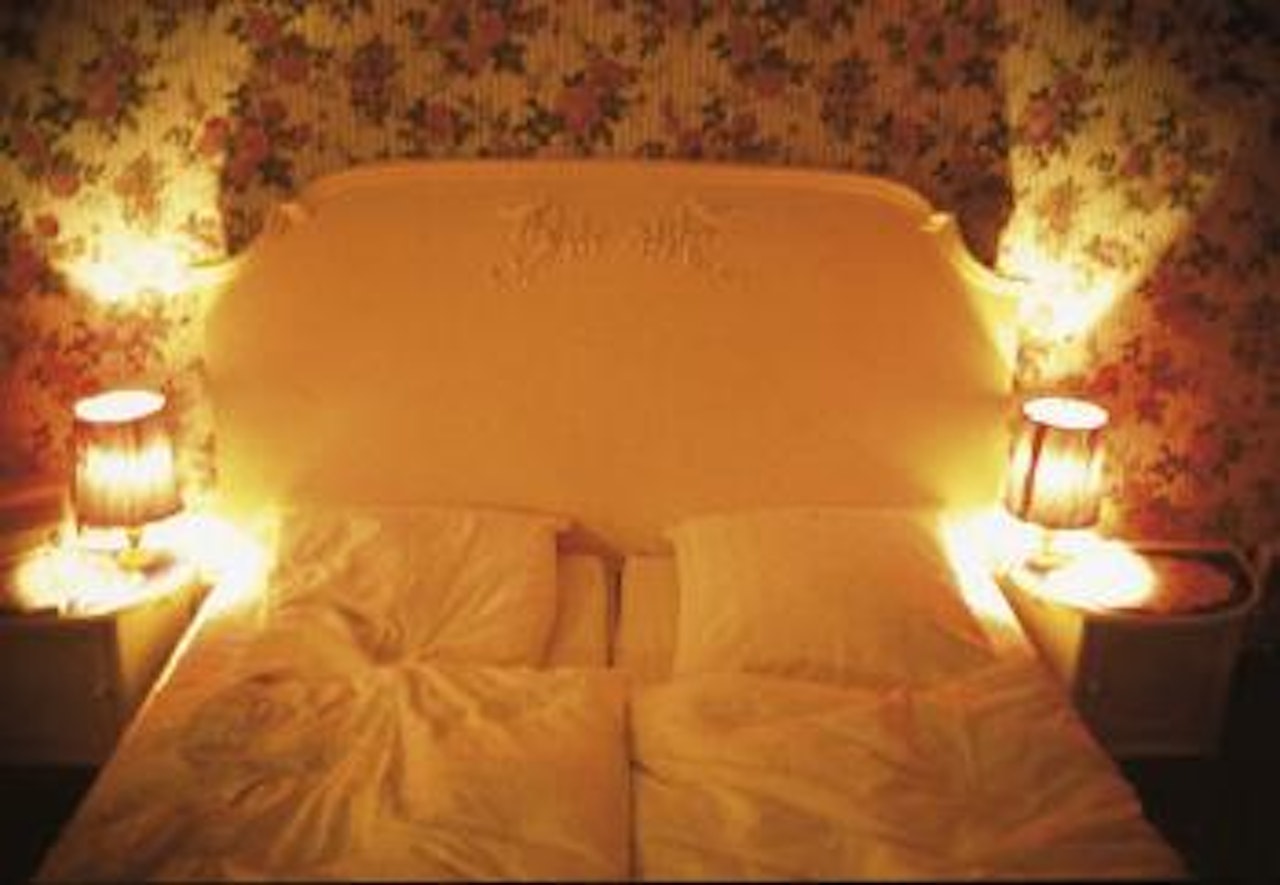 Honeymoon Suite, Nürnberger Eck, Berlin (1); My room at halfway house, Belmont (2) by Nan Goldin