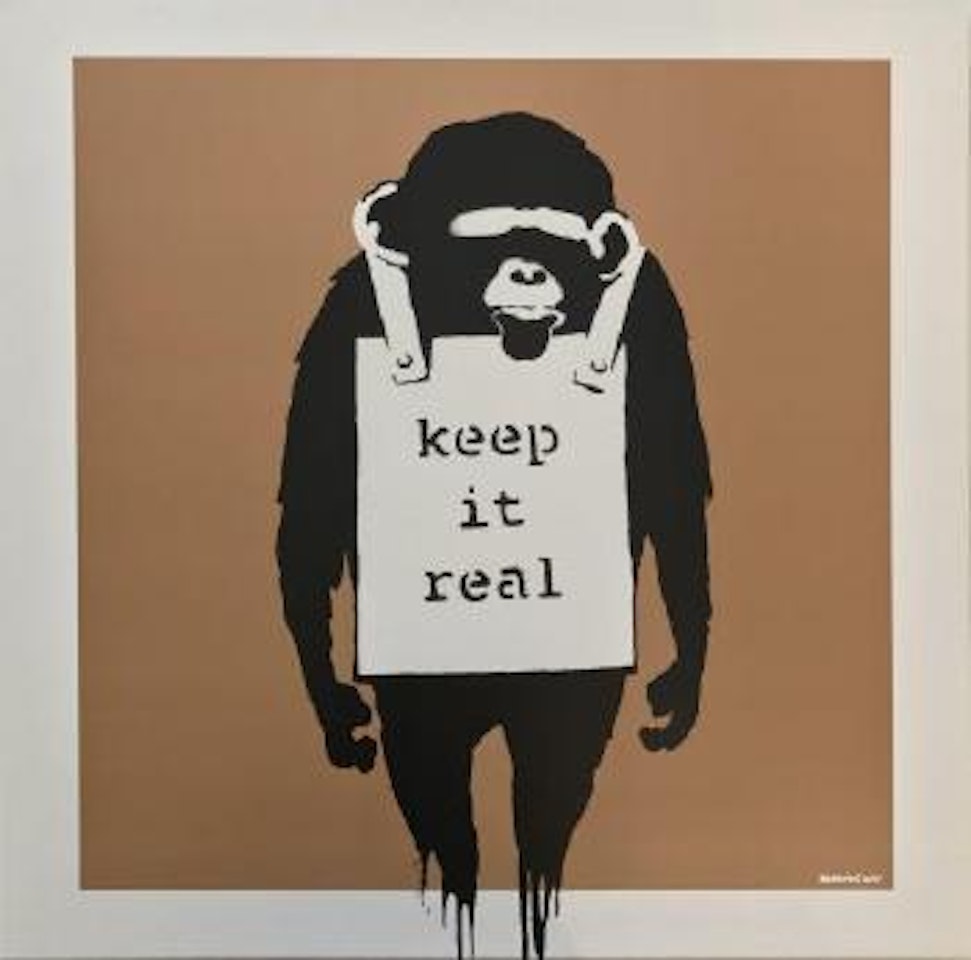Keep it real (gold) ,
2008 by Banksy