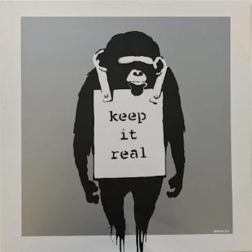 Keep it real (silver) ,
2008 by Banksy