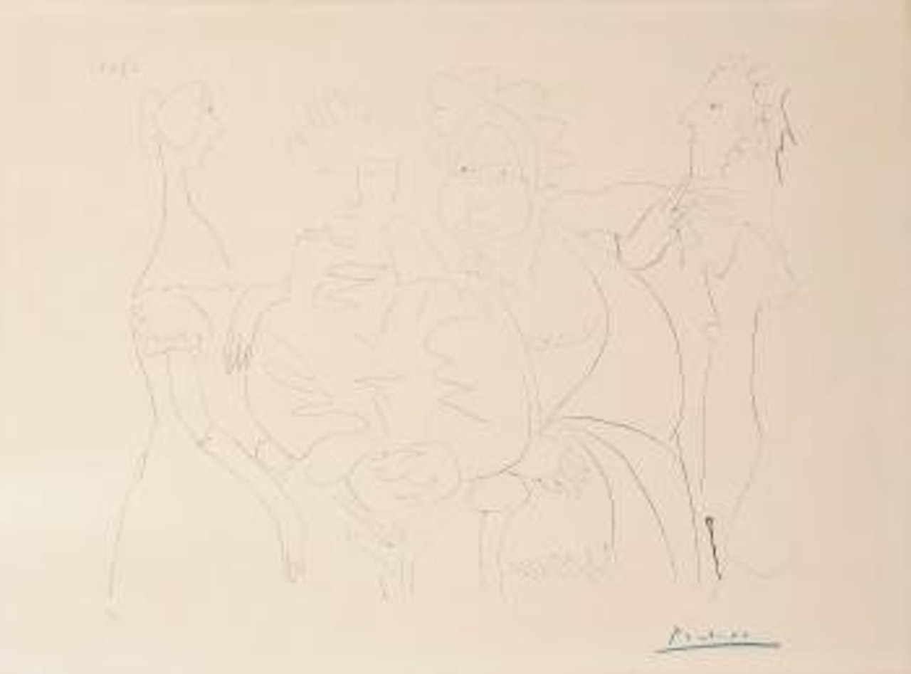 Portrait de famille. Quatre personnages by Pablo Picasso