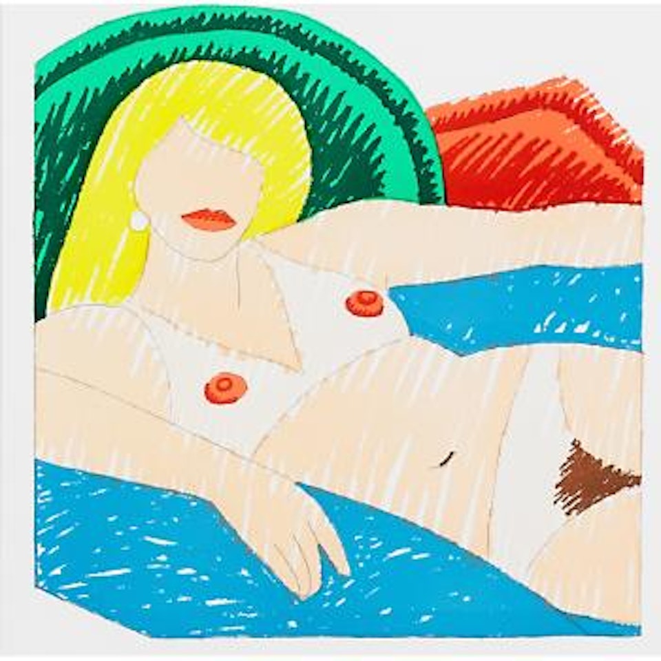 Shiny Nude, from the Rubber Stamp Portfolio by Tom Wesselmann