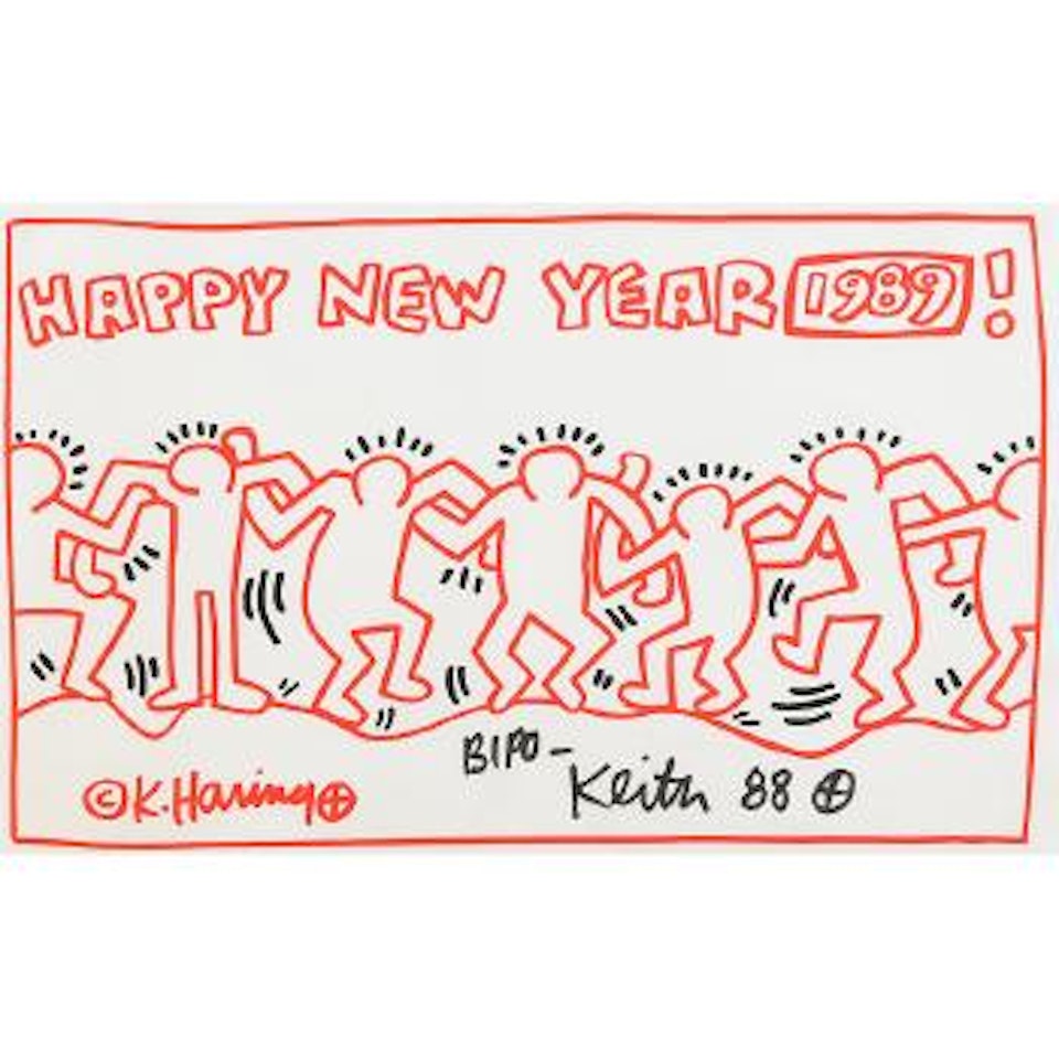 Untitled (Happy New Year 1989) by Keith Haring