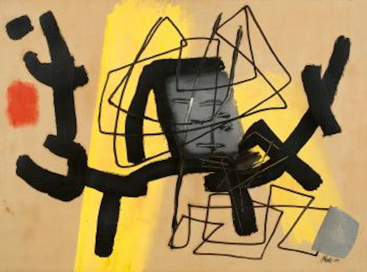 Vor Gelb ,
1954 by Fritz Winter