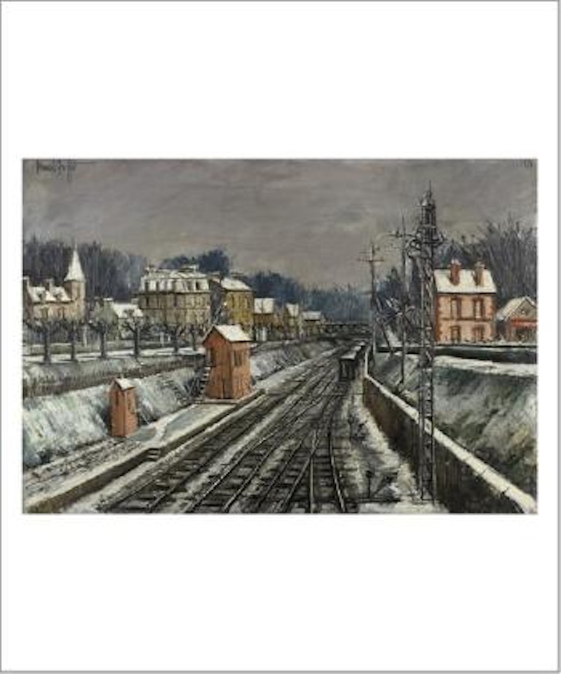 Asnières en hiver, la trouée du chemin de Fer ,
1976 by Bernard Buffet