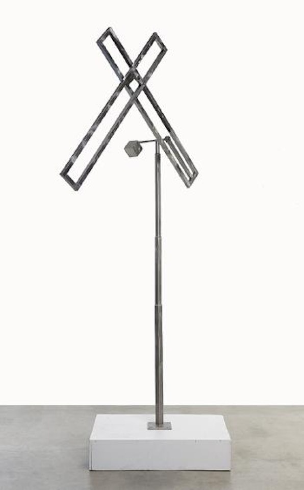 Two Open Rectangles Diagonal Jointed Gyratory II by George Rickey