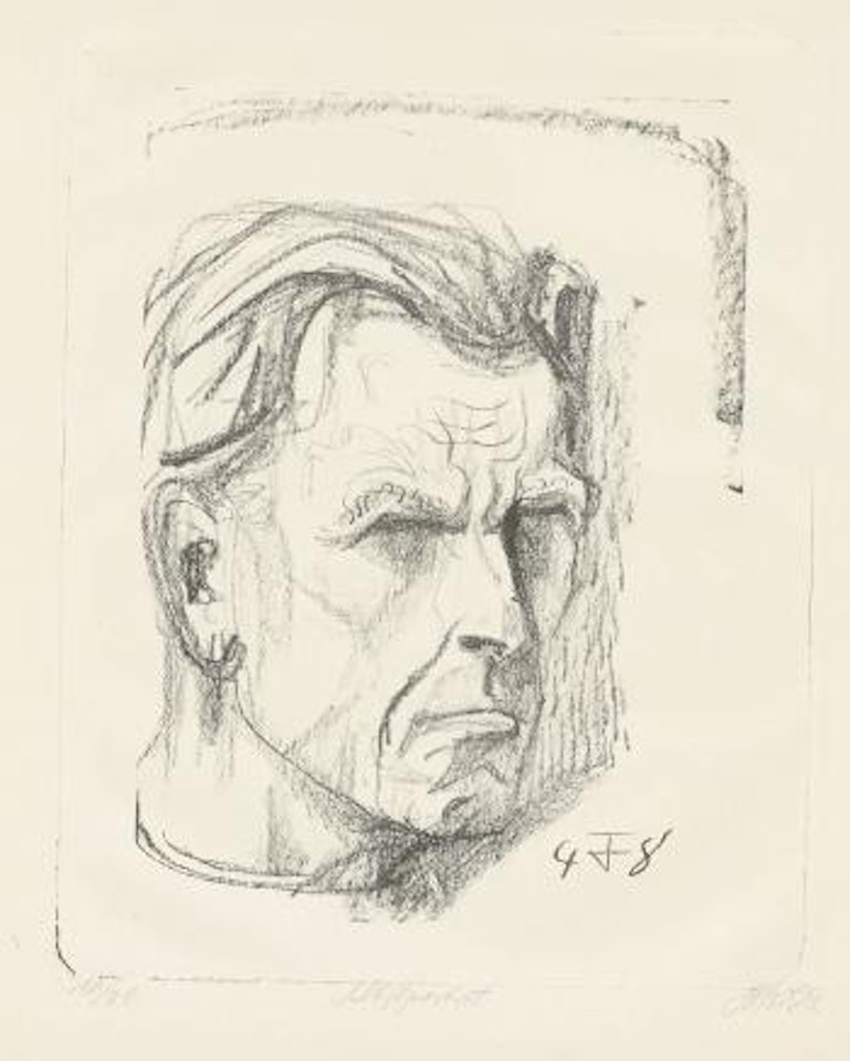 Selbstbildnis VII ,
1948 by Otto Dix